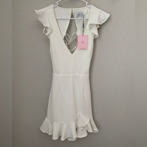 NWT Hello Molly Take the Reigns Dress White Bridal Wedding Engagement Medium NEW